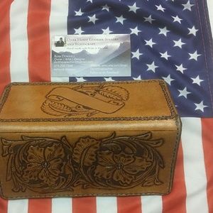 Hand Carved Leather Sheridan Roper Wallet